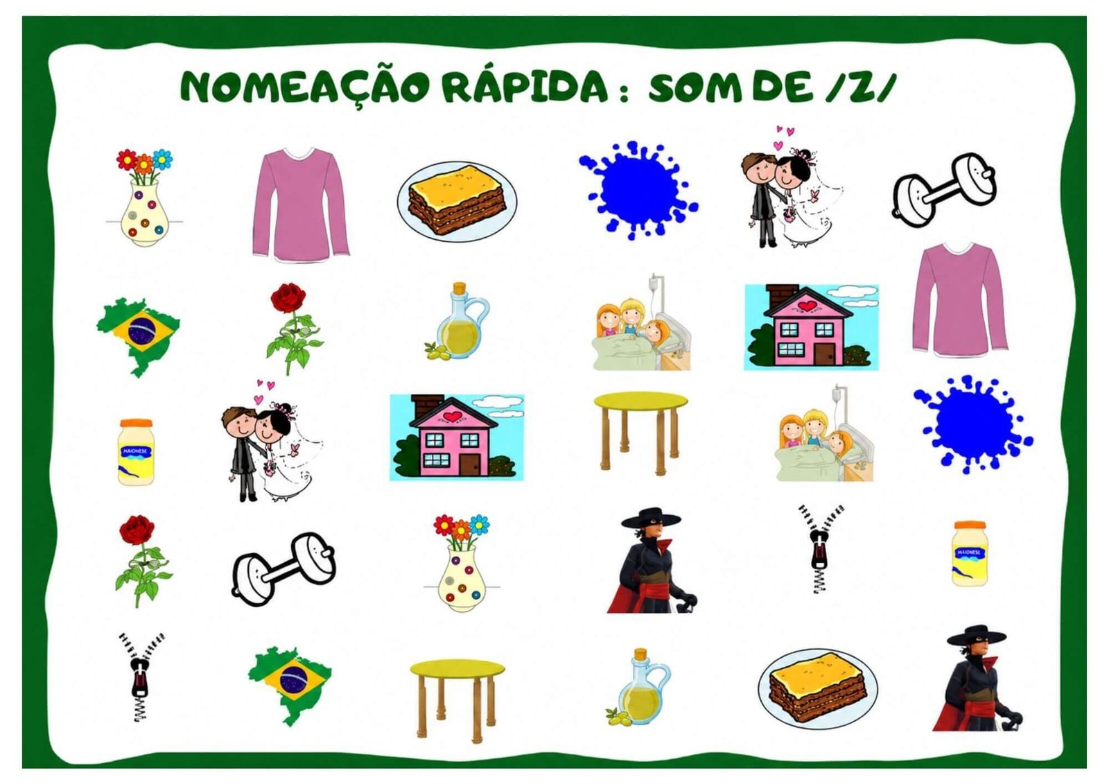 Fichas de Nomeação Rápida 1