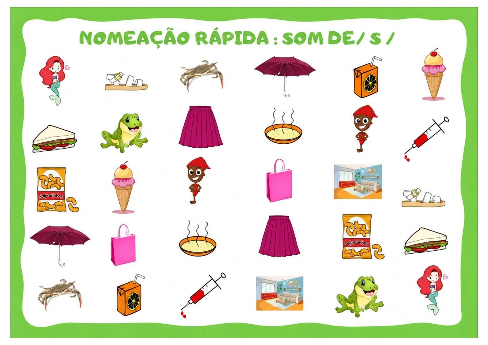 Fichas de Nomeação Rápida 2